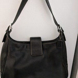 Vintage Hampton Hobo Black leather Shoulder bag